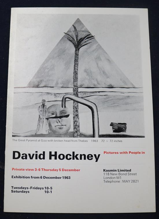 David Hockney, 1963 kasmin exhibition catalogue